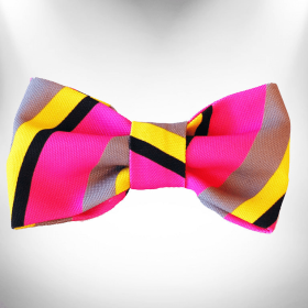 Stripes Doggie Bow Tie