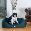 Armarkat Bolstered Dog Bed, Anti-Slip Pet Bed, Laurel Green