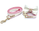 My Baby Girl Collar, Bow Tie, Leash Dog Set