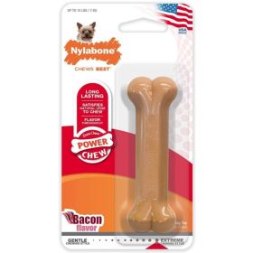 Nylabone Dura Chew Durable Dog Bone - Bacon Flavor - Petite - Dogs 1-15 lbs