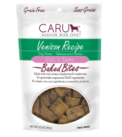 CARU Soft 'n Tasty Venison Recipe Bites for Dogs