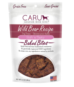 CARU Soft 'n Tasty Wild Boar Recipe Bites for Dogs