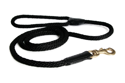 Alvalley Rope and Leather Snap Lead (size: 6ft x 3/4 in)