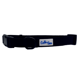 Cutie Ties Fun Design Dog Collar (Color: black, size: medium)