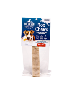 Moo Dog Chews (Color: Yellow, size: medium)