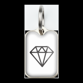 White Diamond (Color: White Diamond, size: Large (2.6cm x 1.8cm))