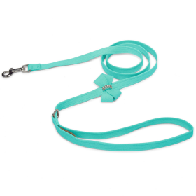 Susan Lanci Designs Nouveau Bow Leash (Color: Tiffi Blue, size: 4 ft)