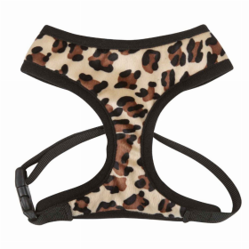 CC Plush Print Harness (Color: Leopard, size: XS)