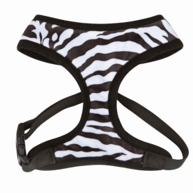 CC Plush Print Harness (Color: Zebra, size: small)