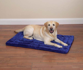 Slumber Pet Plush Mat (Color: Gray, size: 26x17in)