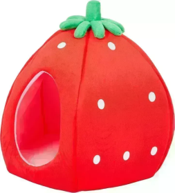 YML Strawberry Pet Bed House (size: medium)