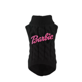 Chic Barbie Knit Turtleneck-Dog Sweater (size: small)