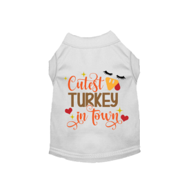 Cutest Turkey in Town (Color: White, size: medium)