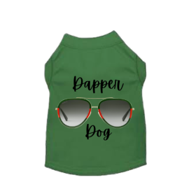 Designer Dapper Dog Tee (Color: Green, size: medium)