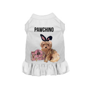 Miss Pawchino Dress (Color: White, size: small)