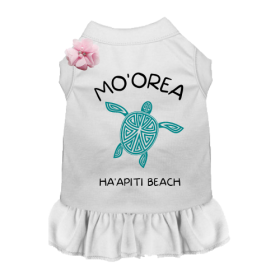 MO'OREA HA'APITI BEACH- Dog (Color: White, size: X Large)