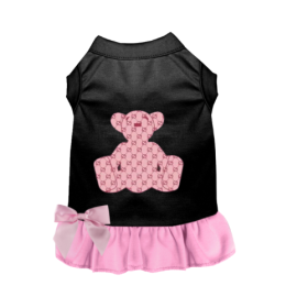 My Cuddly GG Bear (Color: BLACK WITH PINK BOTTOM, size: X Large)