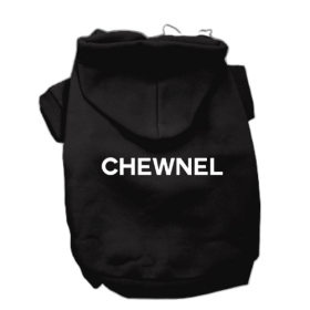 My Fab Chewnel Warm Dog Hoodie (Color: black, size: small)