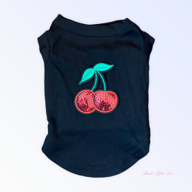 My Fabulous Cherry Tank (Color: black, size: medium)