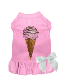 My Favorite Chewy Vuitton Ice Cream Dress (Color: Pink, size: X Small)