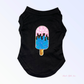 My Favorite Summer Treats- Blue Ice Cream (Color: black, size: large)