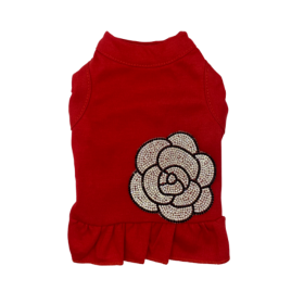 My Glam Camellia (Color: Red, size: medium)