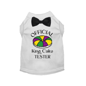 Official King Cake Tester (Color: White, size: X Small)