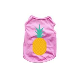 Pineapple Tank Top (Color: Pink, size: X Large)