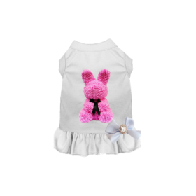 Rose Bunny Loves Me (Color: White, size: X Small)