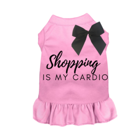 Shopping is My Cardio (Color: Pink, size: X Small)