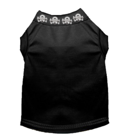 Skull Studded Tee (Color: black, size: X Small)