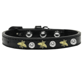 Studded Bee Collar (Color: black, size: 10")