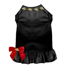 Studded Bee Dress (Color: black, size: X Small)