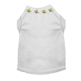 Studded Bee Tee (Color: White, size: small)