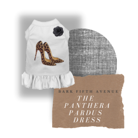 The Panthera Pardus Dress (Color: White, size: X Small)