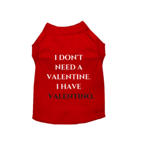 Valentine or Valentino (Color: Red, size: small)