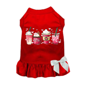 Valentine's Day Fun Dog Dress (Color: Red, size: X Small)