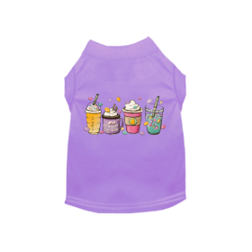 Easter Bunny Fun Dog Dress and Tee (Color: lavender, size: X Small)