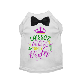 LAISSEZ LES BONS TEMPS ROULER (Color: White, size: medium)