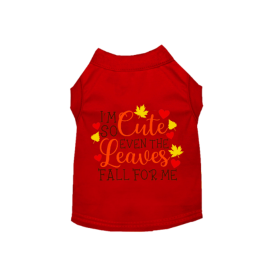 Leaves Fall For Me (Color: Red, size: X Small)