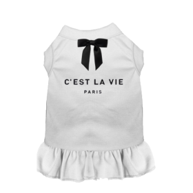 C' EST LA VIE (Color: White, size: X Small)