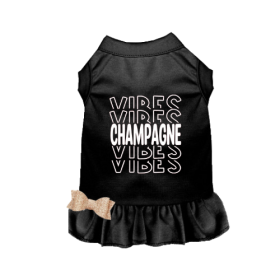 Champagne Vibes Dog Dress (size: large)