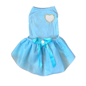 Chenille Heart Dress (Color: WHITE HEART, size: X Large)