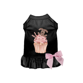 Chewnel Cupcake Dress (Color: black, size: small)