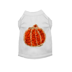 Chiffon Rose Halloween Pumpkin Shirt (Color: White, size: medium)