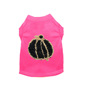 Chiffon Rose Halloween Pumpkin Shirt (Color: Pink, size: medium)