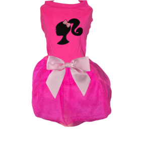 Barbie Silhouette Tutu Dog Dress (size: S)