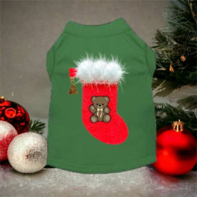 Chewy Vuitton Stocking Bear Shirt-Dog Shirt (size: medium)