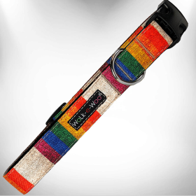 Dog Collars (Color: Rainbow Pride, size: XL 1.5" wide fits 18-28" neck)