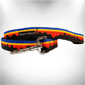 Mountain Dog Leads (Color: Blue Mountain, size: REGULAR Lead 1" width- 5' length)